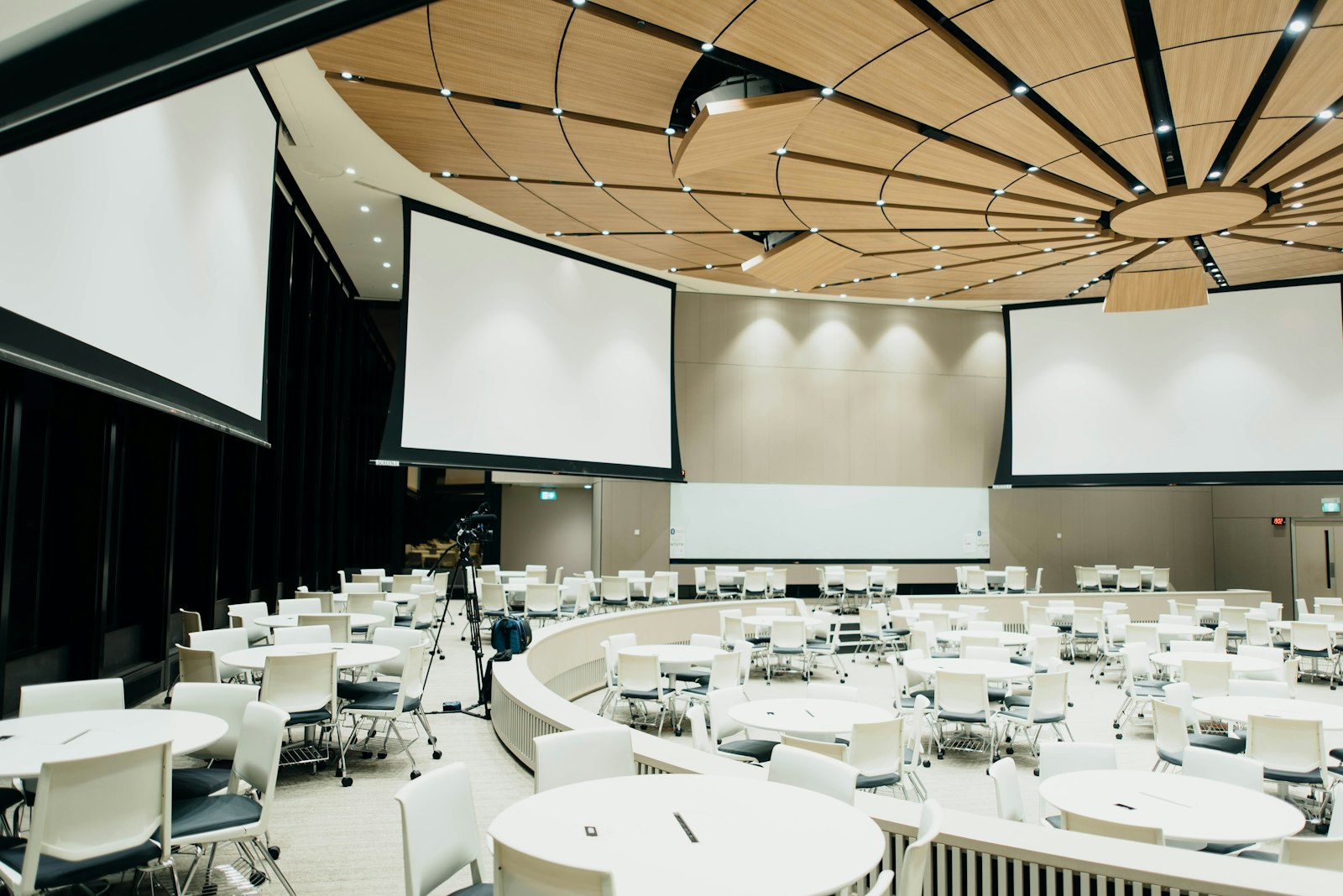 Training auditorium ready for a cohort