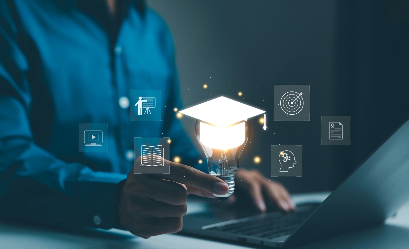 Consultant studying a business through learning and analysis